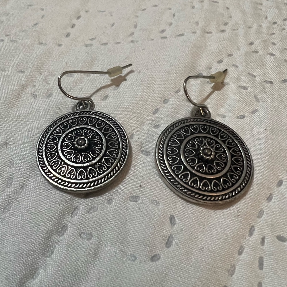 Silver earrings